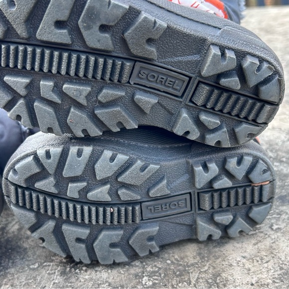 SOREL Toddler Winter Boots | Waterproof Winter Snow Boots | Grey Orange | Size 7 - Picture 16 of 16